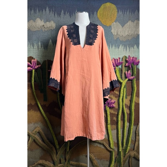 Fil De Vie Embroidered Kaftan Dress S - Picture 10 of 15